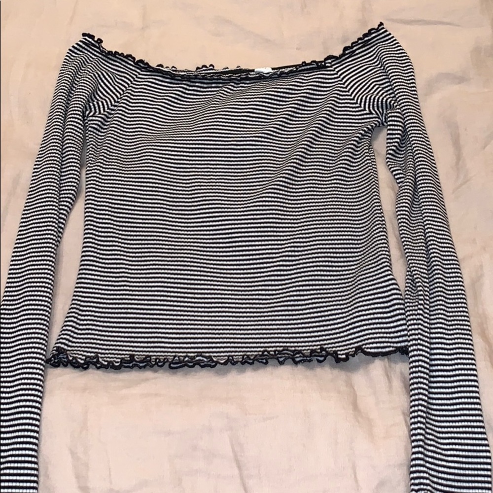 Long Sleeve Off the Shoulder Top